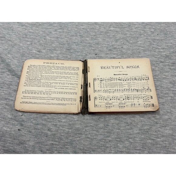 1887 BEAUTIFUL SONGS FOR SUNDAY SCHOOL S.W. STRAUB UNIVERSITY PUBLISHING - Picture 2 of 7
